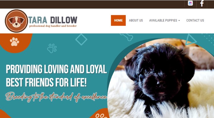 Tara Dillow dog breeder Official Home Page